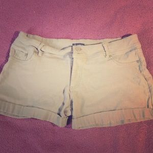 Olive green shorts